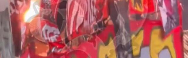 Delije slučajno zapalile jednu od svojih najpoznatijih zastava, hitno su reagovali