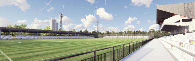 Pančevci postavili krov na tribini pred dolazak Zvezde (FOTO)