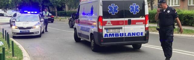SAOBRAĆAJNA NESREĆA U BEOGRADU! Oboren motociklista, sa povredama prevezen u Urgentni centar