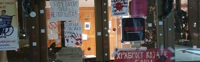 Studenti kragujevačkog FILUM-a u blokadi o pritiscima kojima je izložana akademska zajednica