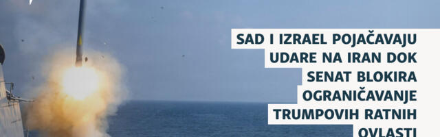 SAD i Izrael pojačavaju udare na Iran dok Senat blokira ograničavanje Trumpovih ratnih ovlasti