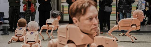 VIDEO: Robotski psi sa likovima poznatih ličnosti tumaraju po muzeju u Berlinu, ponekad "iskake" sliku