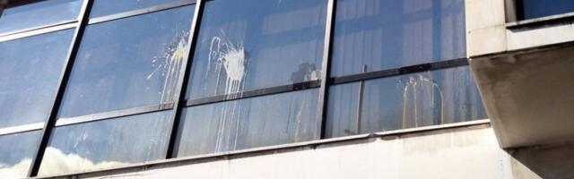 BACAJU JAJA NA ZGRADU SKUPŠTINE: Nastavlja se divljanje okupljenih u Novom Sadu (FOTO)