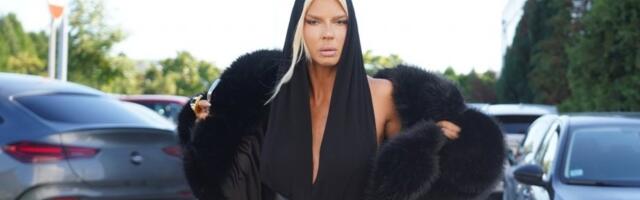 KARLEUŠA SVA U CRNOM NA SNIMANJU "PINKOVIH ZVEZDA": Sevnula joj izvajana zadnjica, svima pale vilice (VIDEO)