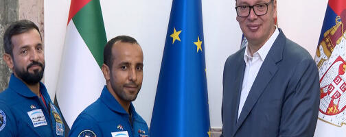 Vučić sa prvim arapskim astronautom: Delegacija iz UAE uručila poklone predsedniku