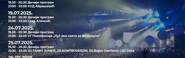 “Medijana fest” od 17. jula u parku Sveti Sava – Topalko, Seka Aleksić, DJ-evi i dečiji program