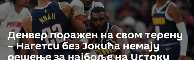 Денвер поражен на свом терену – Нагетси без Јокића немају решење за најбоље на Истоку