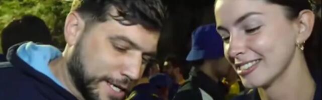 Neverovatan trenutak u programu uživo: Novinar flertovao sa atraktivnom navijačicom, njen odgovor ga je ostavio bez teksta /VIDEO/