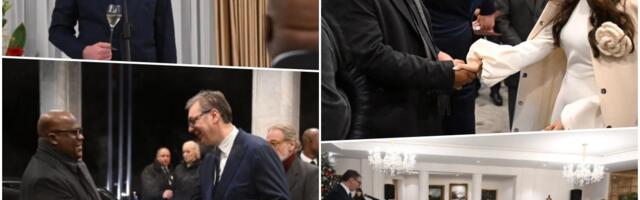 VUČIĆ SA SUPRUGOM TAMAROM UGOSTIO PREDSEDNIKA KONGA NA VEČERI: Osećajte se kao kod svoje kuće, trudimo se da osetite toplinu našeg naroda! (FOTO)