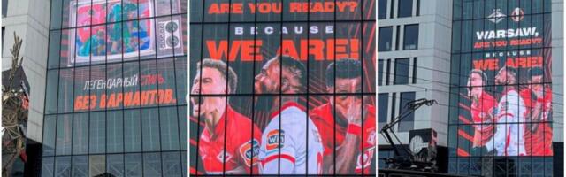 Vrhunska provokacija: Spartak u Varšavi zakupio video-bim i pušta svoje golove (VIDEO)