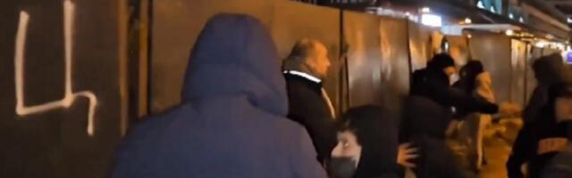 Stanari ne daju zelenu površinu: Incident na protestu (VIDEO)