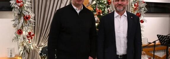 Vučić ugostio Pelegrinija na večeri: “Potvrdili smo iskrene odnose koje Srbija i Slovačka neguju”