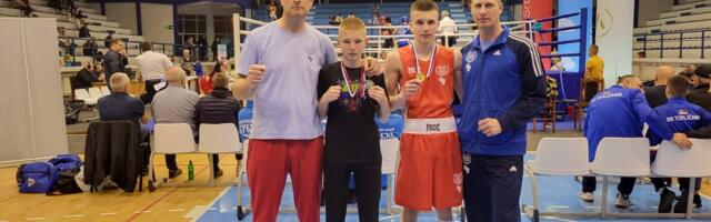 Jovan Dimitrijević i Ognjen Bidžić na pripremama juniorske bokserske reprezentacije Srbije