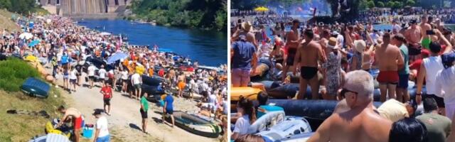 NAJVEĆA žurka na vodi u Srbiji: Drinom zaplovile desetine hiljada ljudi! (VIDEO)