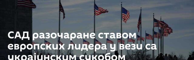 САД разочаране ставом европских лидера у вези са украјинским сукобом