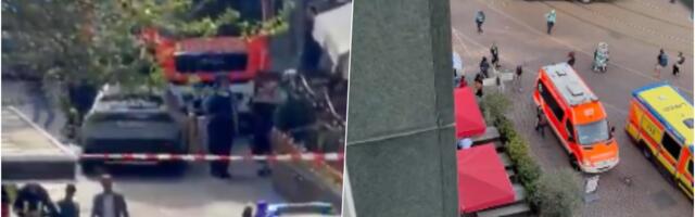 IMA MRTVIH! AUTOMOBIL SE ZABIO U GOMILU LJUDI U CENTRU LAJPCIGA! Svi su u pripravnosti, OPSADNO STANJE u gradu! (FOTO/VIDEO)