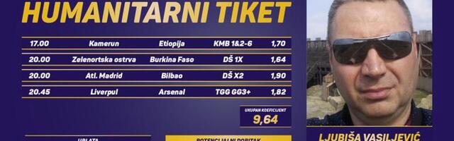 Humanitarni tiket u podne: Ljubiša Vasiljević tipuje za Dom za decu i omladinu “Jefimija“ iz Kruševca