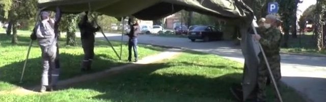 VRBAS U BORBI PROTIV KORONE!  Vojska montirala šator za testiranje (Video)