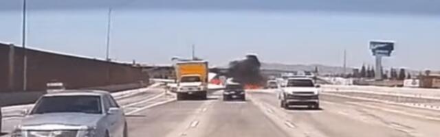 Prinudno sletanje na autoput koje se umalo završilo katastrofom