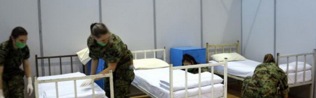 Spremna privremena kovid bolnica na Šumadija sajmu