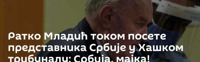Ратко Младић током посете представника Србије у Хашком трибуналу: Србија, мајка!
