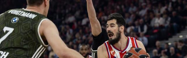 Poluvreme u Minhenu – Zvezda kontroliše ritam i ima sedam poena prednosti!