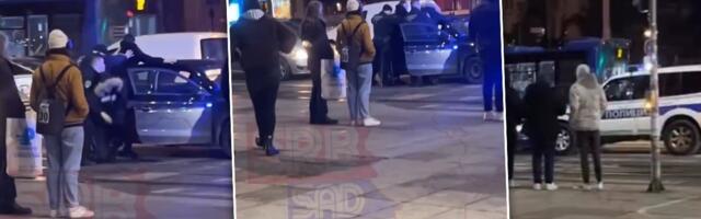Policija diže sa betona, ruke podignute uvis: Kod Vukovog spomenika uhapšeno više lica (VIDEO)