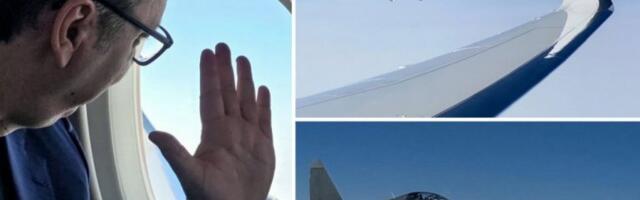 OGLASIO SE VUČIĆ: Ovo je velika čast - "U pratnji lovaca SU-30, stižemo u prelepu Astanu" (VIDEO)