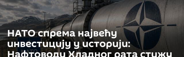 НАТО спрема највећу инвестицију у историји: Нафтоводи Хладног рата стижу на исток