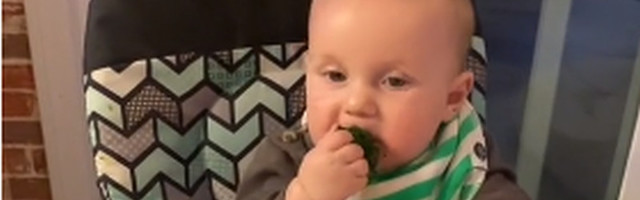 Kada beba proba brokoli: Reakcija koja će vas slatko nasmejati (VIDEO)