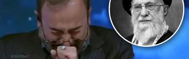 Voditelj jeca i jedva izgovara reči: Pogledajte trenutak kada je Iran objavio da je ajatolah mrtav