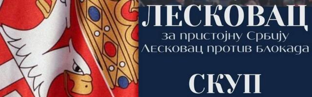 Skup građana “Leskovac protiv blokada” u nedelju na Gradskom trgu