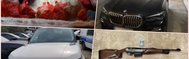 RAZBIJENA ZELENAŠKA MREŽA U ULCINJU: Trojica uhapšena, zaplenjeno oružje, skupocena vozila... (FOTO)