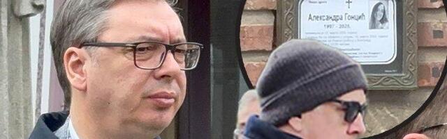 VUČIĆ STIGAO NA SAHRANU BULETOVE ĆERKE Predsednik Srbije čeka red da izjavi saučešće! (FOTO/VIDEO)