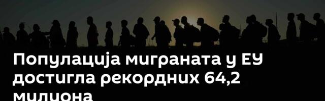 Популација миграната у ЕУ достигла рекордних 64,2 милиона