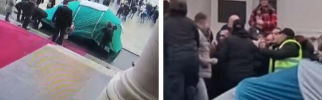POGLEDAJTE SNIMKE DIVLJAŠTVA OPOZICIJE ISPRED SKUPŠTINE Mogli nesmetano da uđu, ali su hteli da ruše i tuku! (VIDEO)