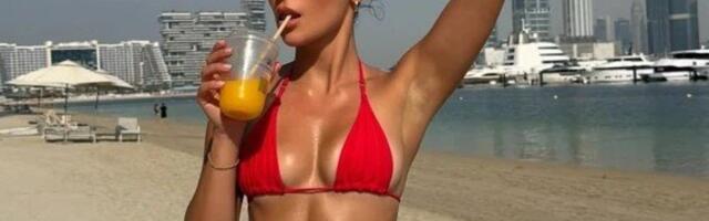 Anja Bla se baškari na plaži u Dubaiju, a oko nje dim: Ne mari za bombaške napade
