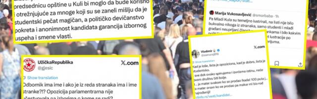 Poruka opozicije "studentskoj" blokaderskoj listi je jasna: Nemojte više da nam prodajete poštenje, danas ste pokazali ko ste i šta ste!