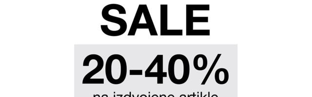 Najbolji shopping može da počne: Od -20% do -40% na odabrane artikle