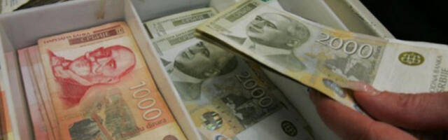 Средњи курс динара за евро 117,3 динара