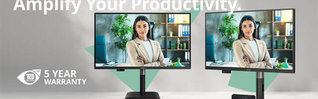 AOC Professional P4 serija: 120 Hz monitori s izvlačnim USB čvorištima i 5-godišnjom garancijom