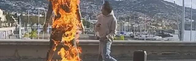 Haos u Portugalu: Zapaljena statua Kristijana Ronalda u rodnom gradu, počinilac ostavio jezivu poruku