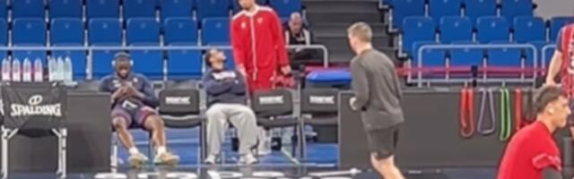 Nvora se "prišunjao" zvezdi Baskonije iza leđa kad je izašao na zagrevanje: Pogledajte reakciju Hauarda