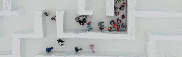FOTO: Najveći snežni lavirint na svetu