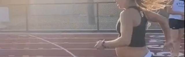 HEROINA Trudnica pred porođajem trči milju za pet minuta! (VIDEO)