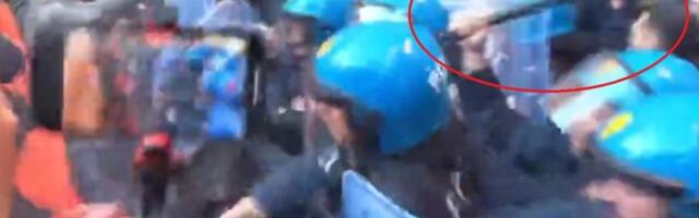OVAKO TO RADE U EU: Pogledajte kako je danas policija pendrečila studente u Rimu (VIDEO)