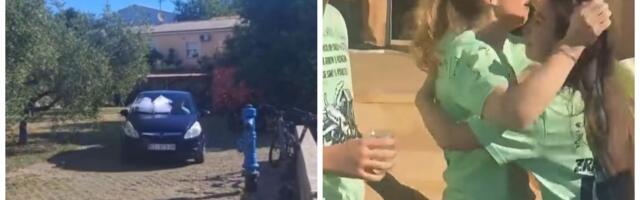 Od šoka pala na pod, suze nije mogla da zadrži: Maturantni iz Zadra razrednoj kupili AUTO! Video zapalio mreže