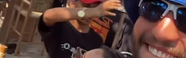 Veljko i Bogdana usred dana izašli u provod na Kipru: Bokser stavio naočare i skače, ona bez trunke šminke