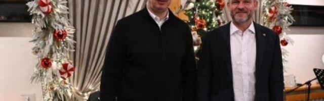 "Uz tradicionalno srpsko gostoprimstvo smo potvrdili iskrene odnose naših zemalja": Vučić ugostio Pelegrinija na večeri (FOTO)