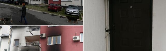 JEZIV PRIZOR NA MESTU VELIKOG POŽARA U SREMČICI: Prozor stana koji je goreo potpuno izbijen, svuda je garež, u zgradi se oseća dim - ženi nije bilo spasa (FOTO/VIDEO)